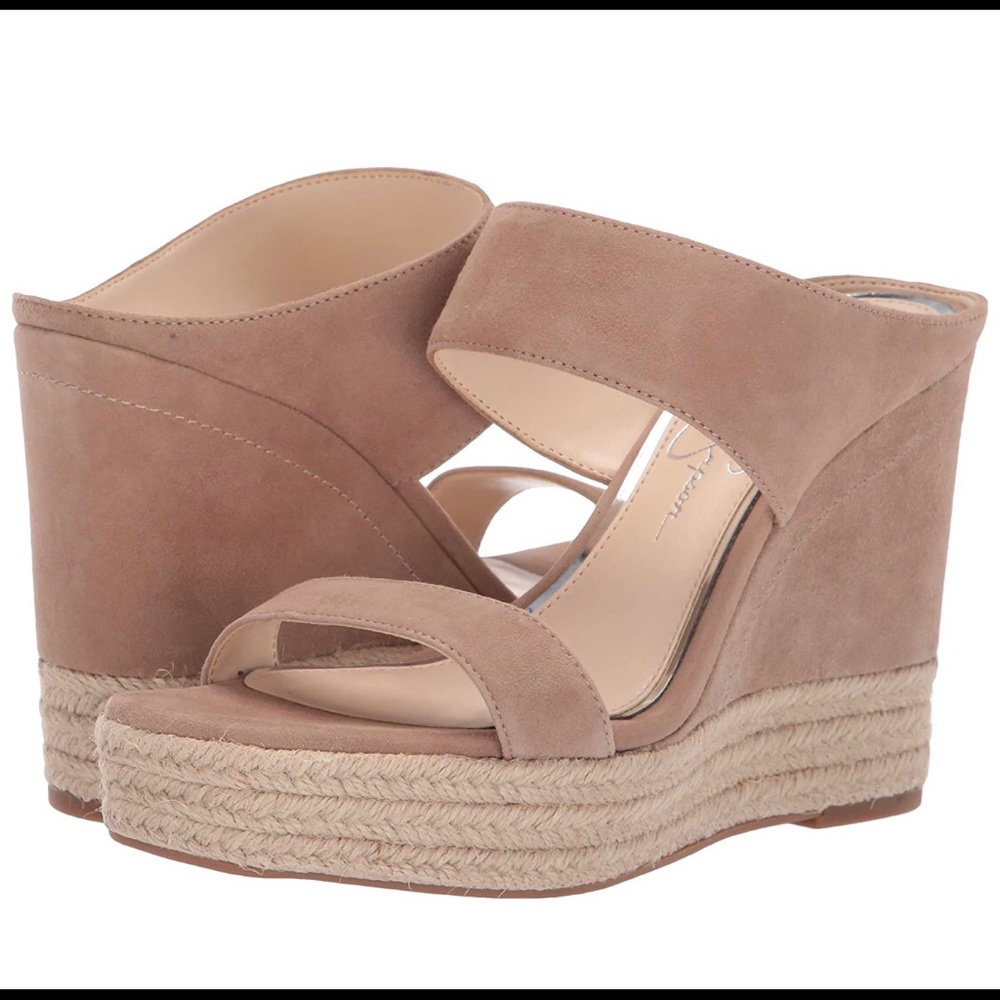 Jessica Simpson Siera Wedge - Taupe. NIB